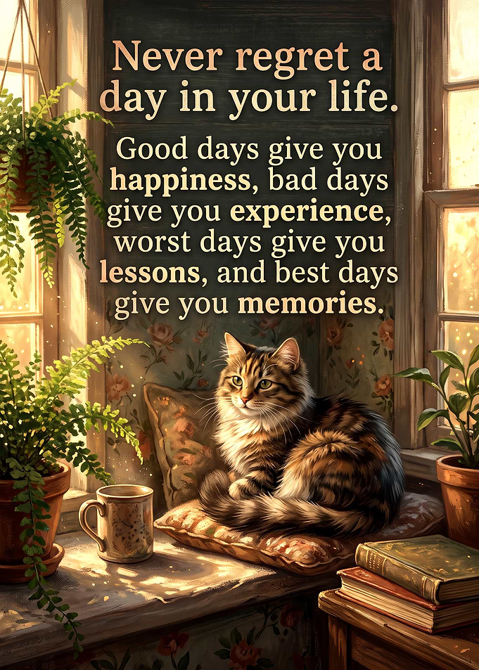Inspirational Cat Quote Wall Art