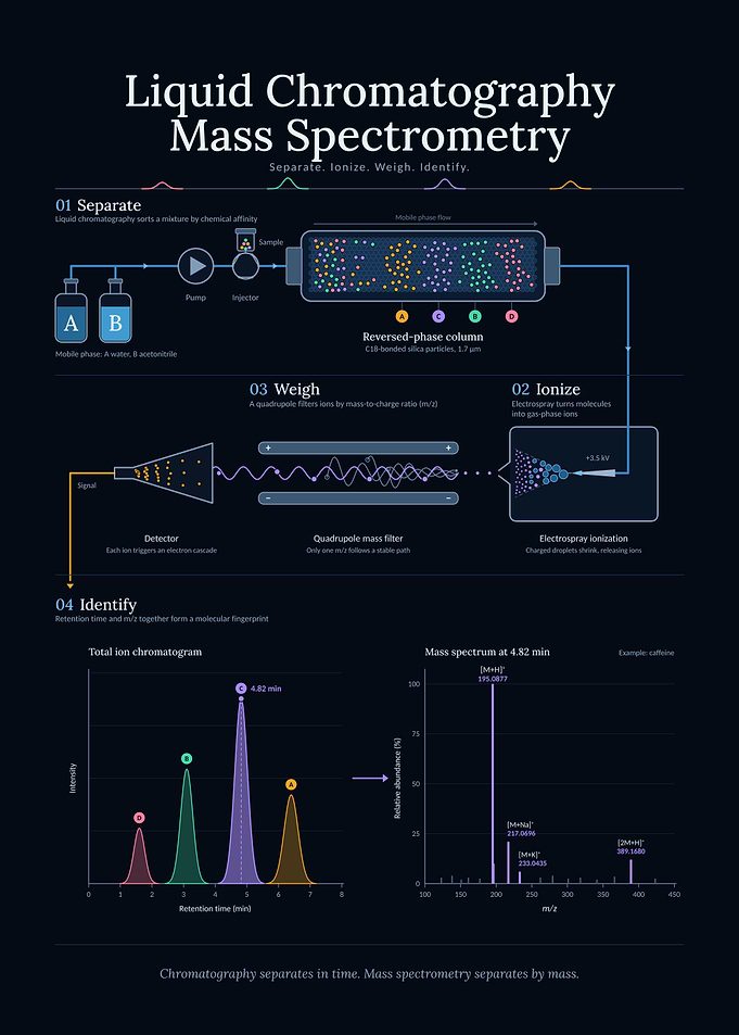 Liquid Chromatography Mass Spectrometry Infographic