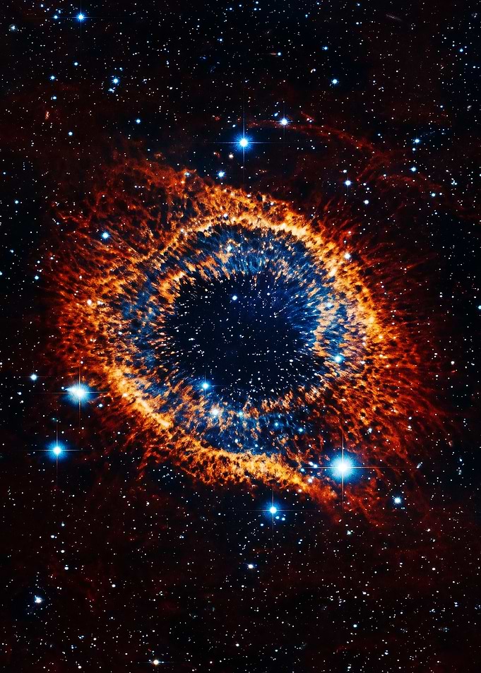 The Ring Nebula in Deep Space