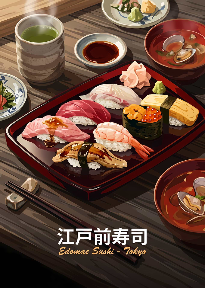 Edomae Sushi Tokyo Traditional Meal