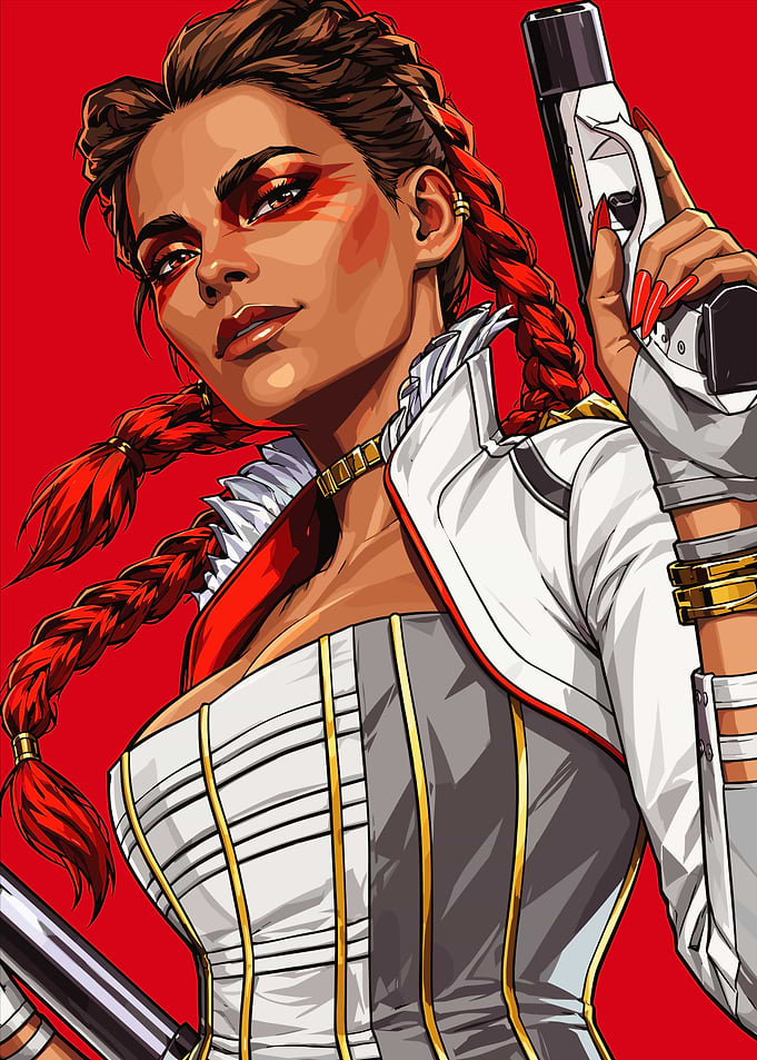 Loba from Apex Legends Pixel Art