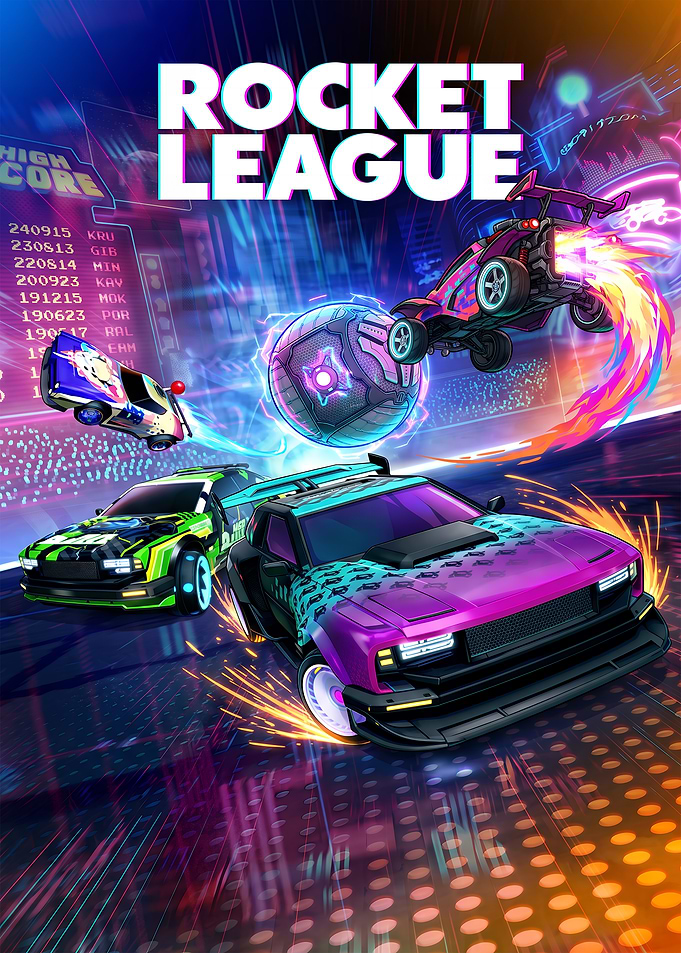Rocket League Neon Arena Action