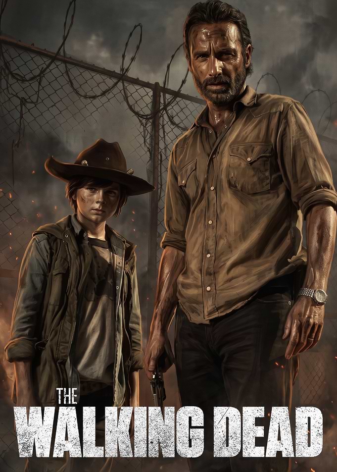 The Walking Dead Rick and Carl