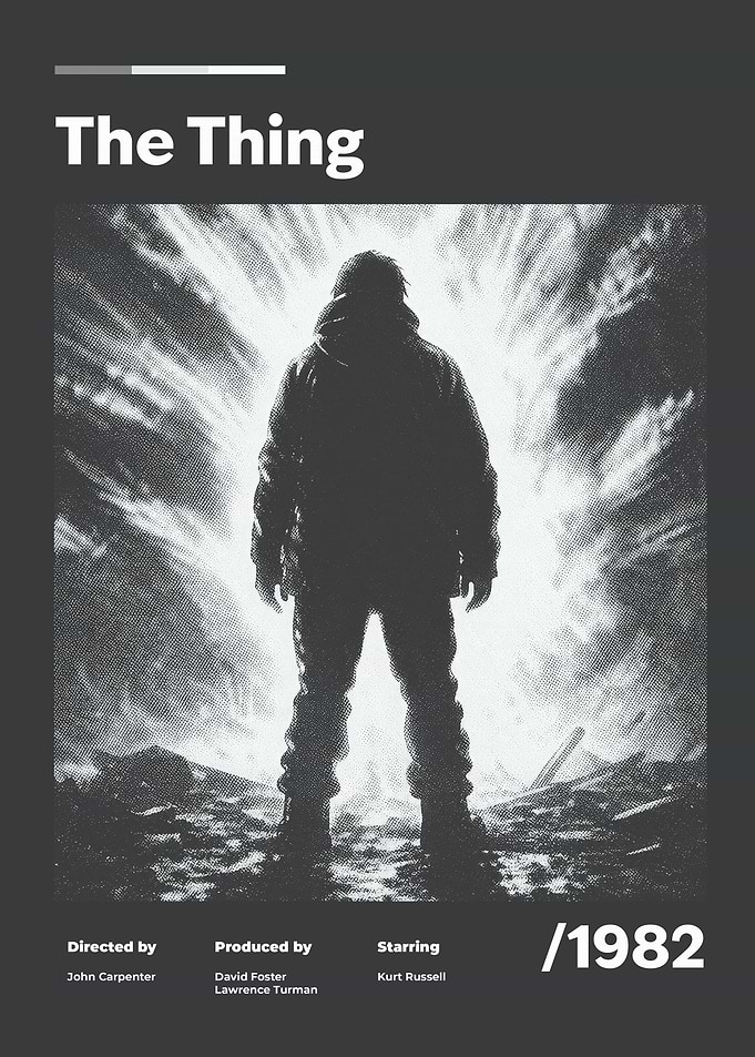The Thing 1982 Minimalist Movie Poster