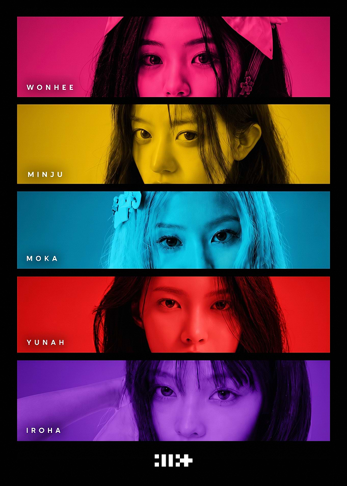 ILLIT Group Member Portrait Collage