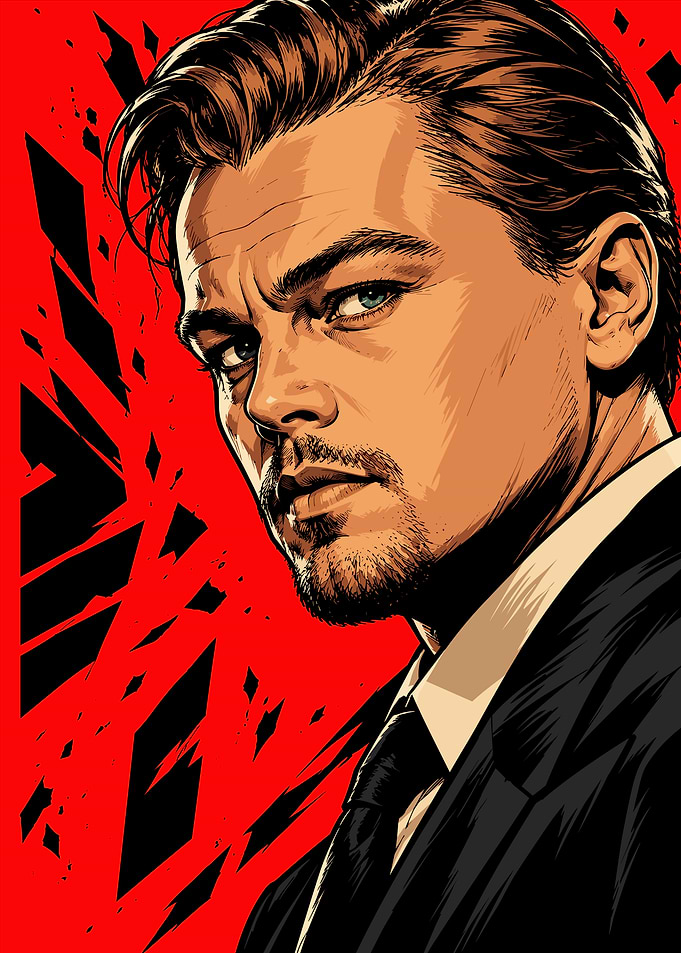 Leonardo DiCaprio Pop Art Portrait
