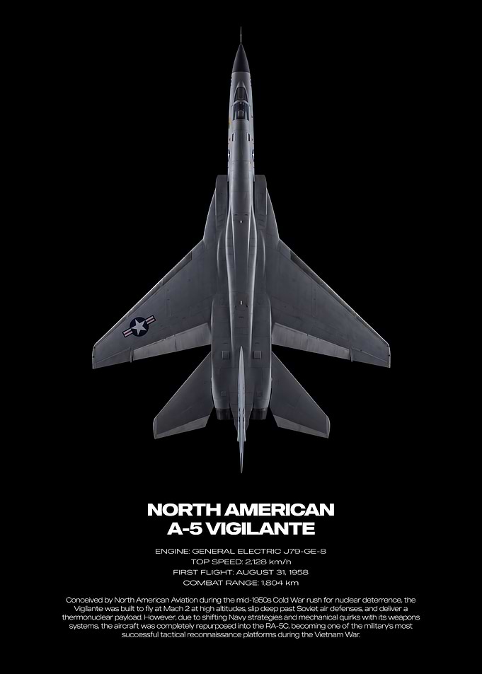 North American A-5 Vigilante Poster
