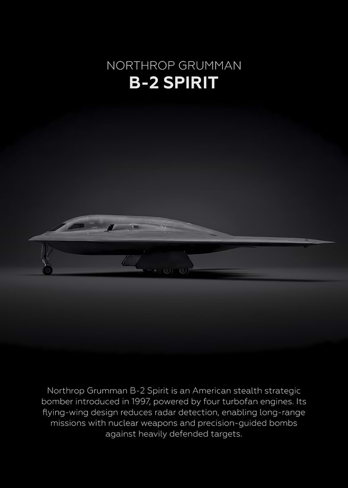Side Profile Northrop Grumman B-2 Spirit