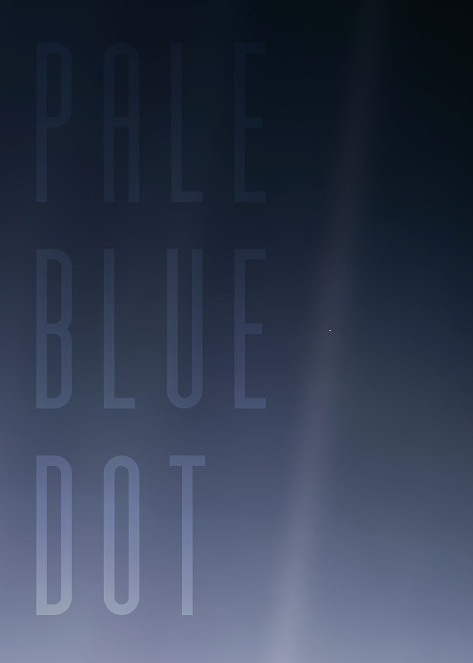 Pale Blue Dot Space Poster