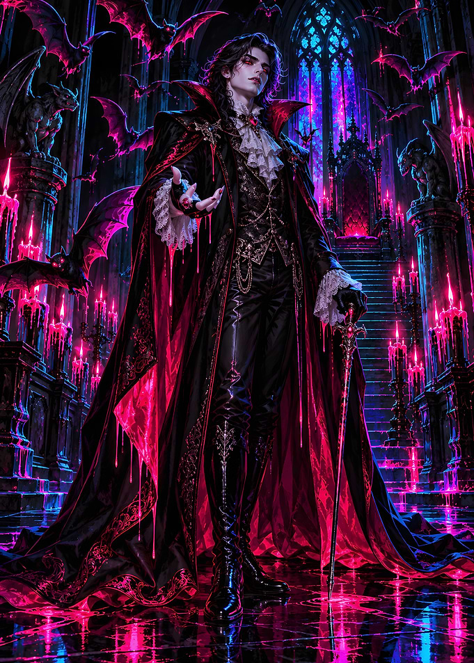 Vampire Count Gothic Castle Hall