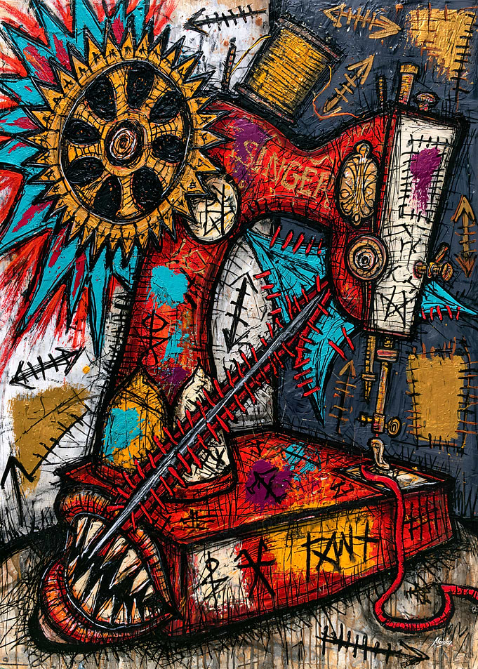 Vicious Sewing Machine - Grotesque Vintage Art