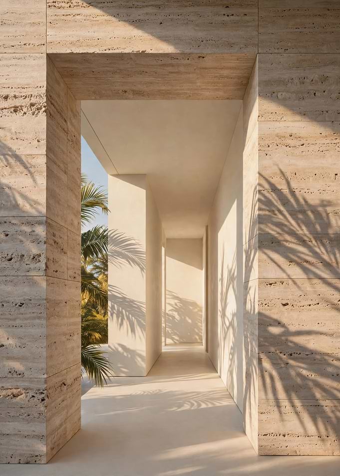 Balearic Travertine Corridor