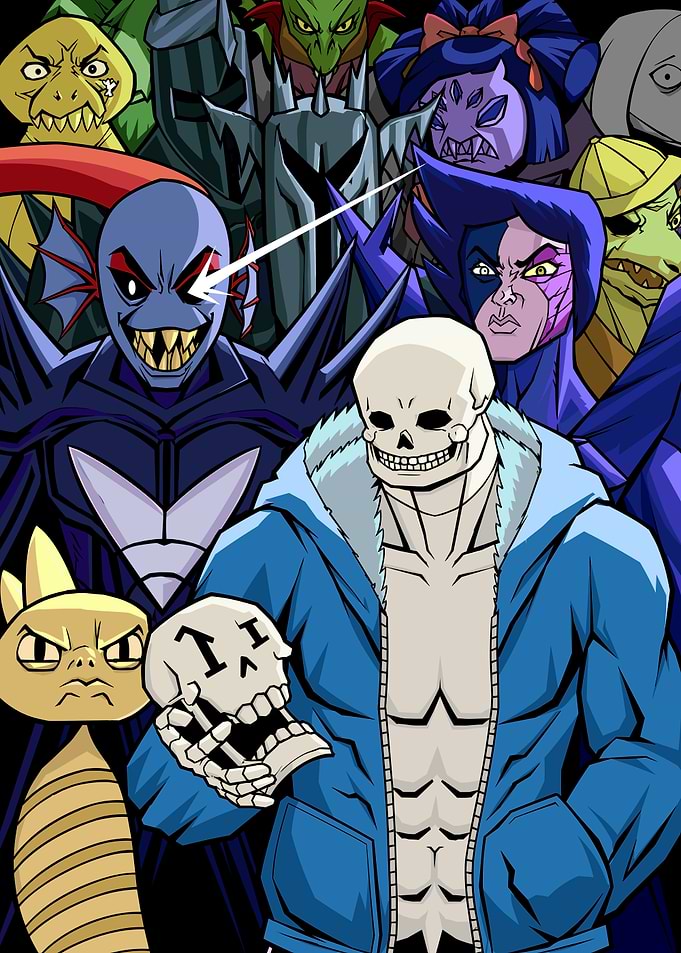 Undertale Characters Group Illustration