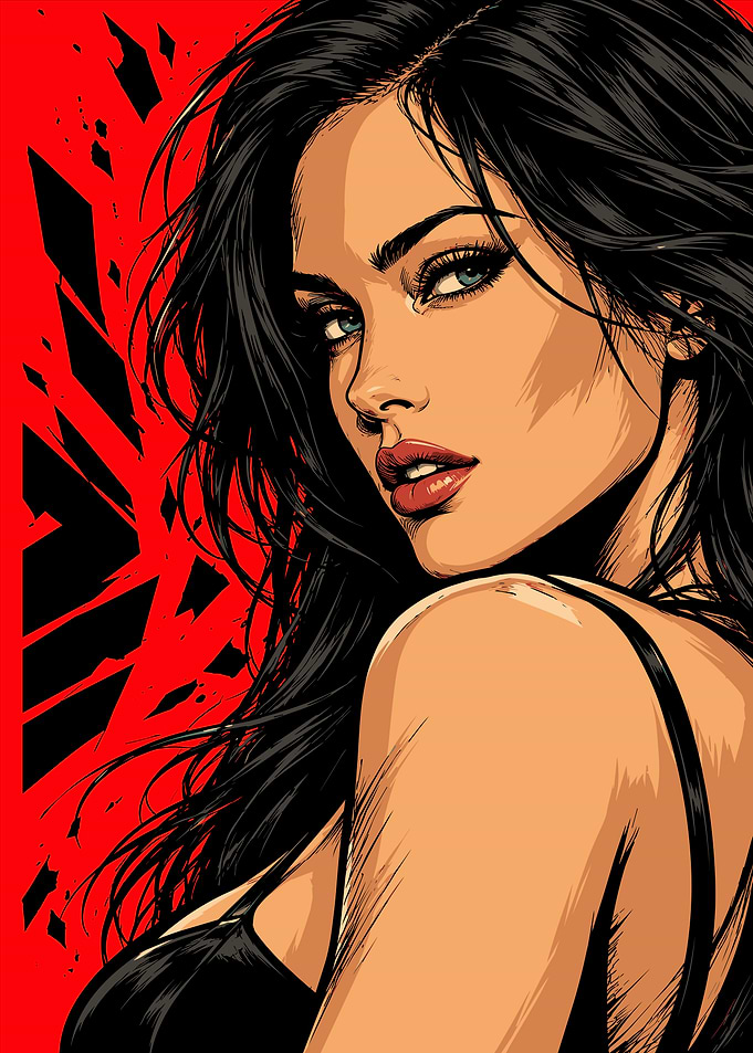 Stylized Portrait of a Woman