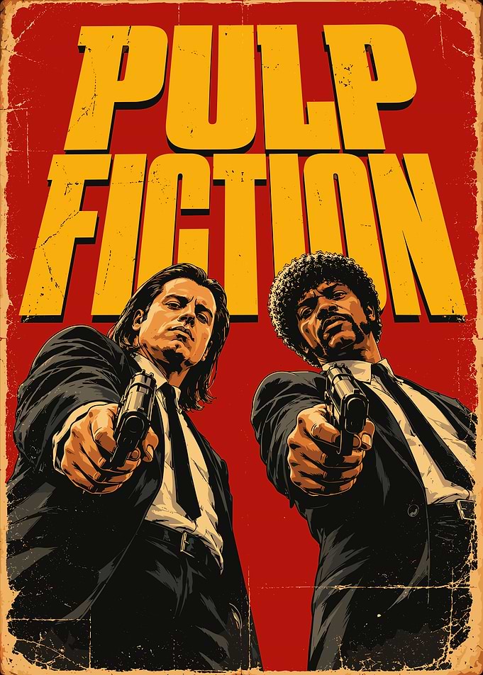 Pulp Fiction Movie Poster Art