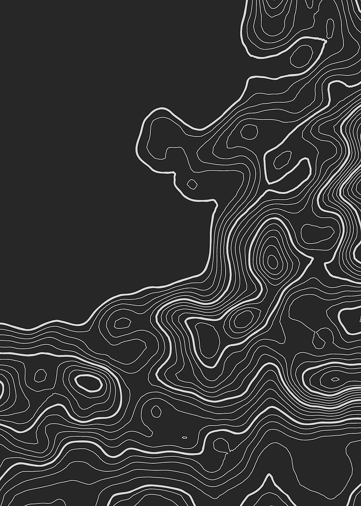 Topographic Map Contour Lines Pattern