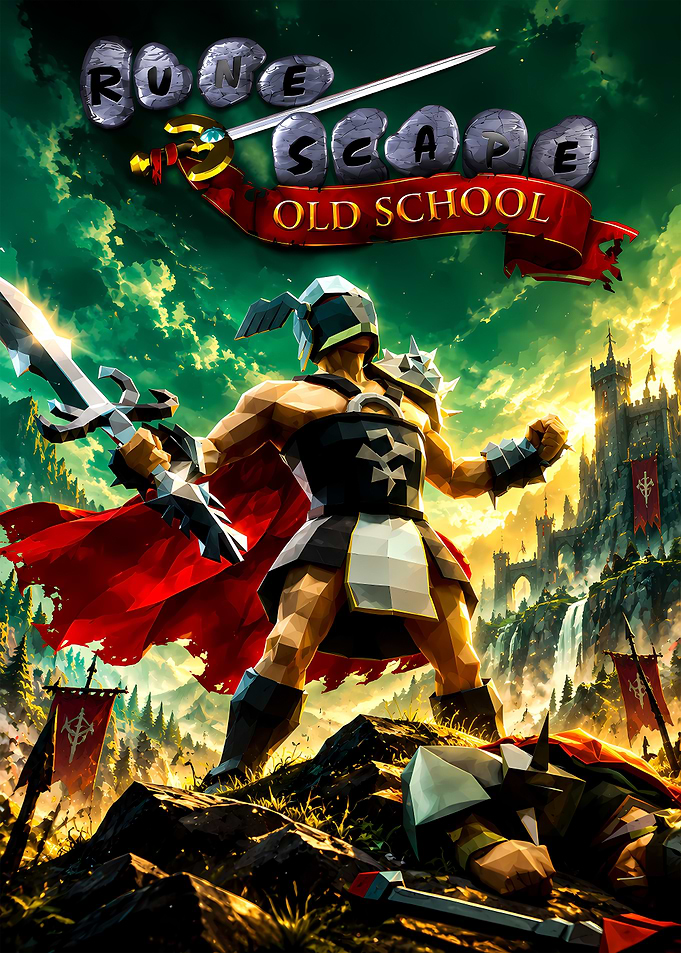Old School RuneScape Warrior Poster