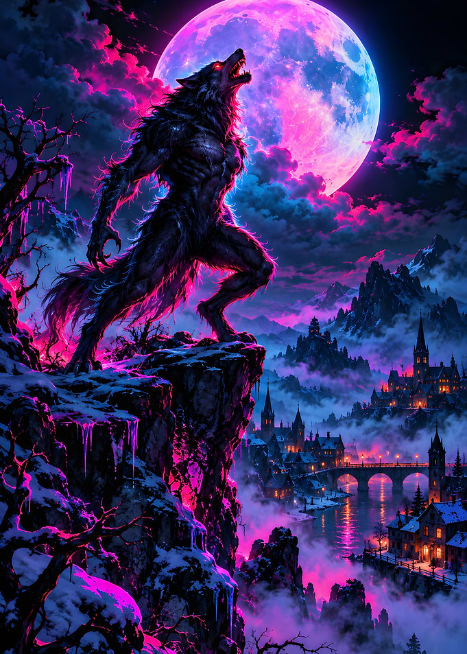 Werewolf Howling At Pink Moon