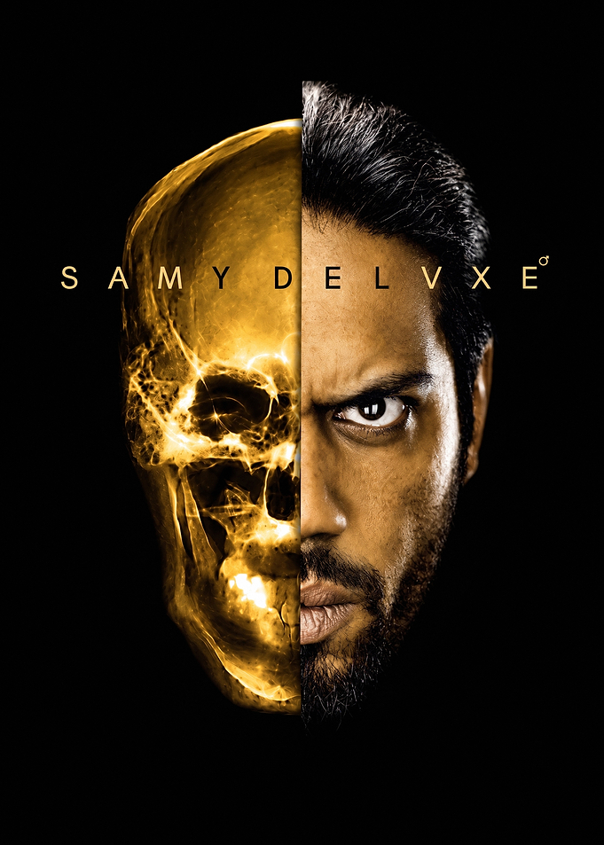 Samy Deluxe Skull Portrait Poster