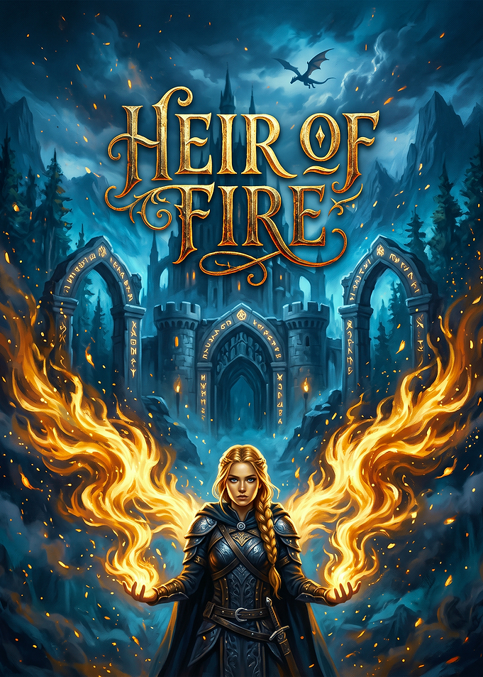 Heir of Fire Fantasy Book Cover