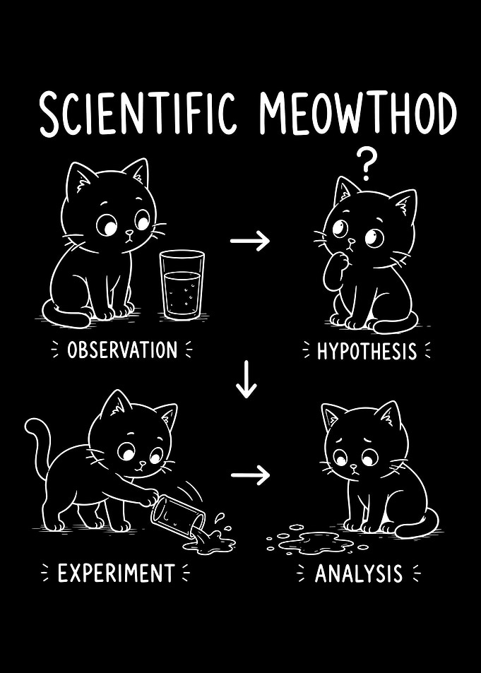 Scientific Meowthod Cat Science Diagram