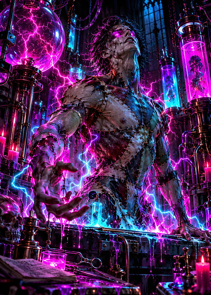 Stitched Creature Lightning Lab