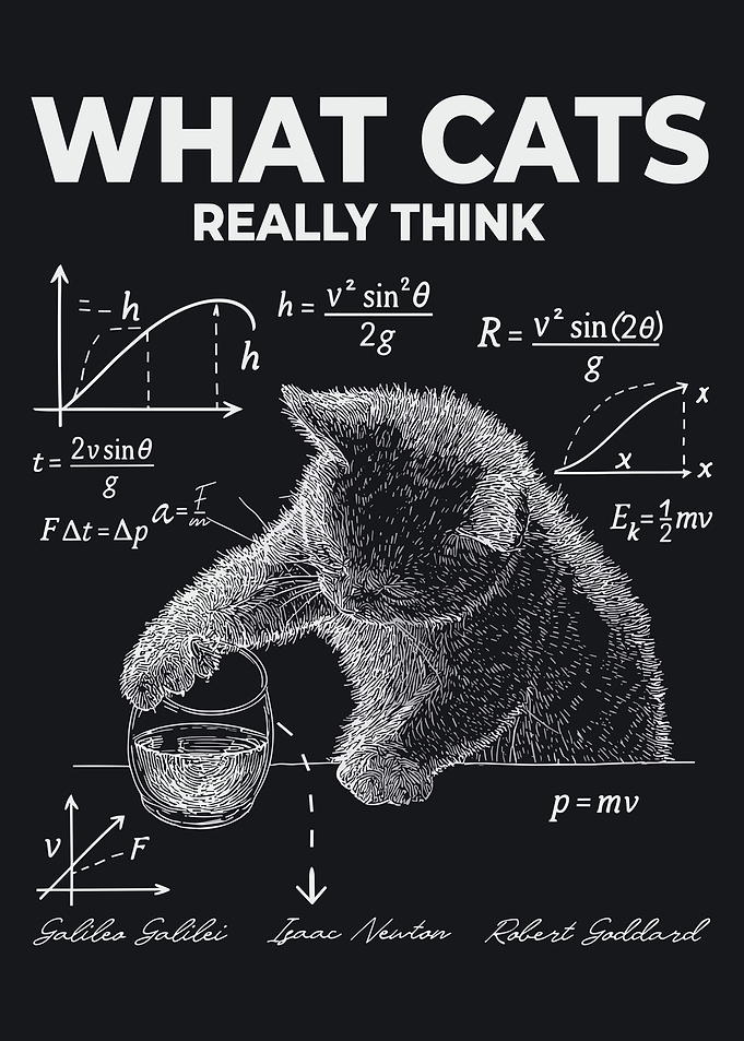 What Cats Really Think Physics Poster