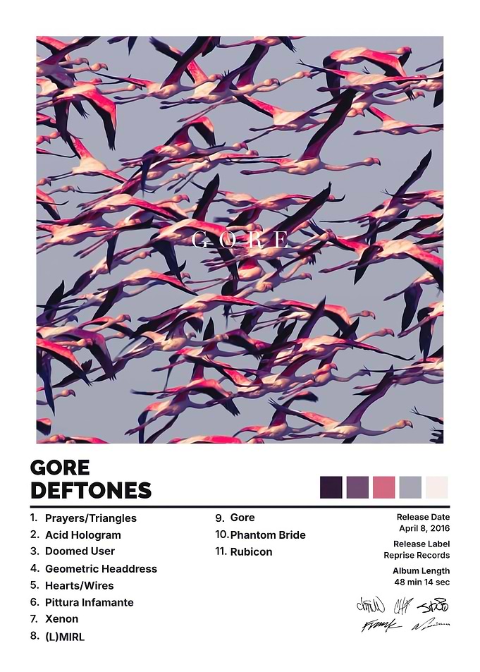 Deftones Gore Album Poster
