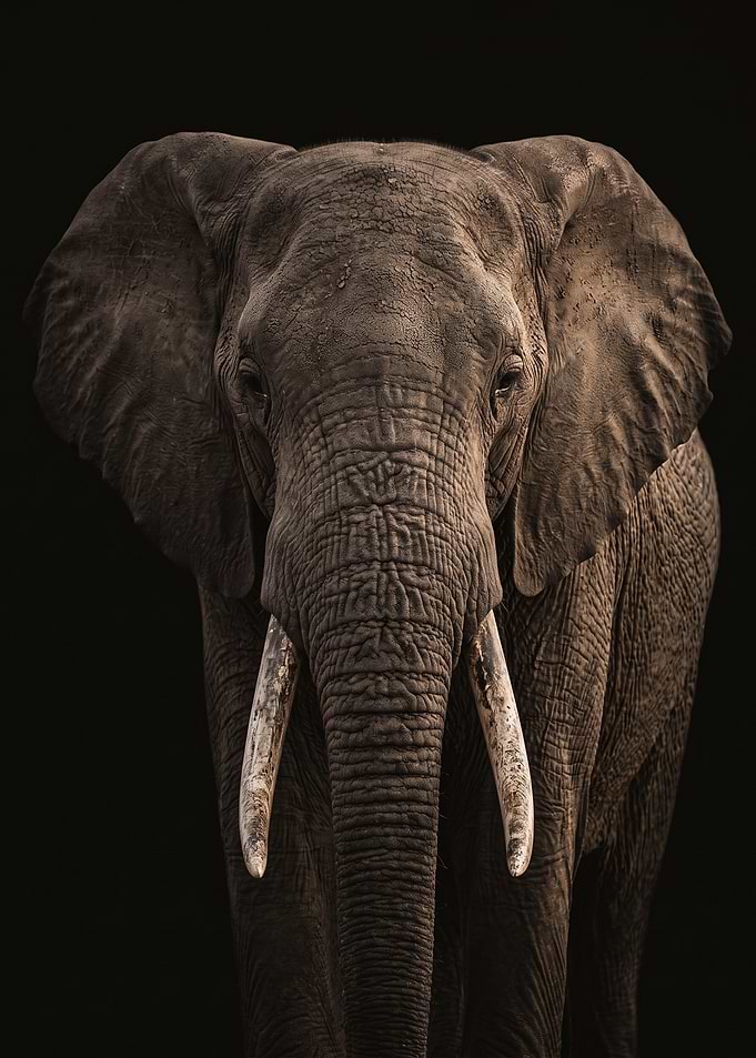 Majestic African Elephant Portrait