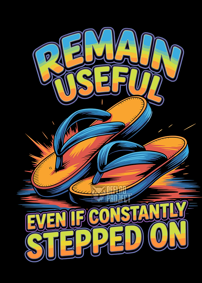 Remain Useful Flip Flop Quote Design