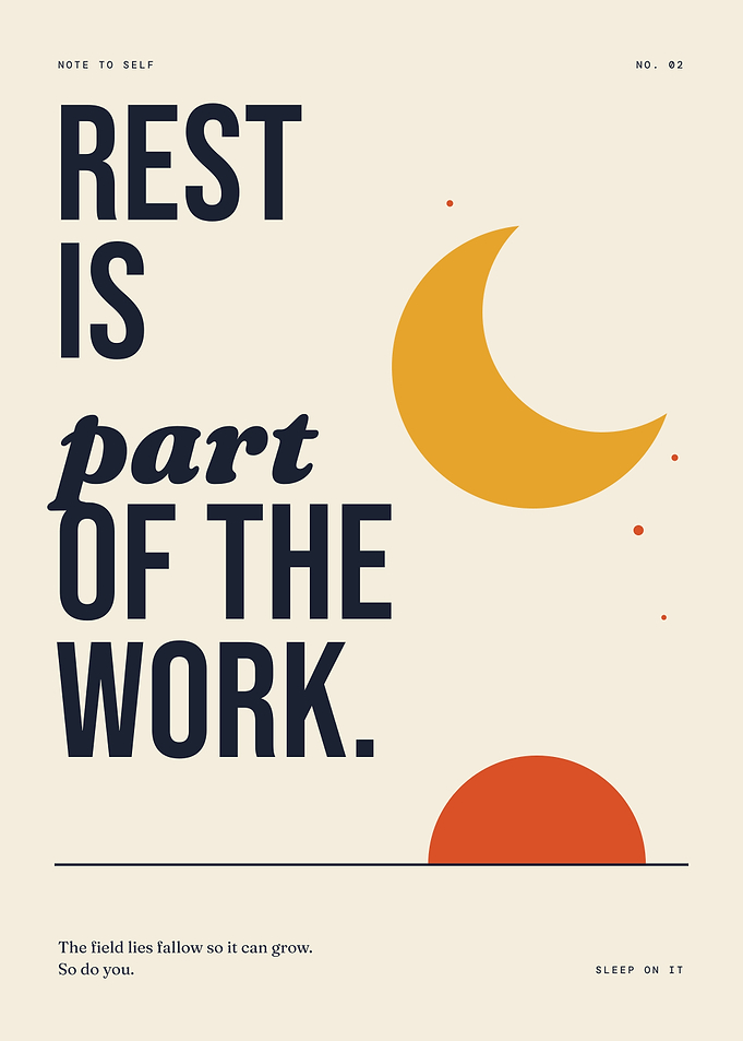 Motivational Wall Art – Rest Is Part of the Work