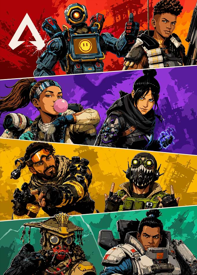 Apex Legends Character Roster Poster