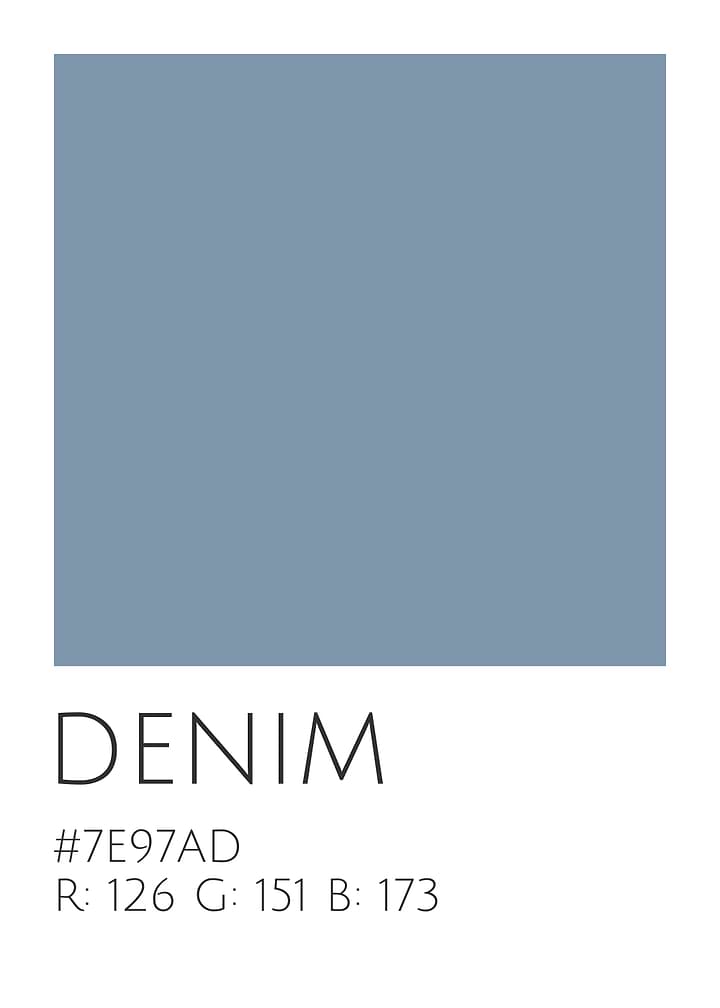 Denim Blue Color Palette