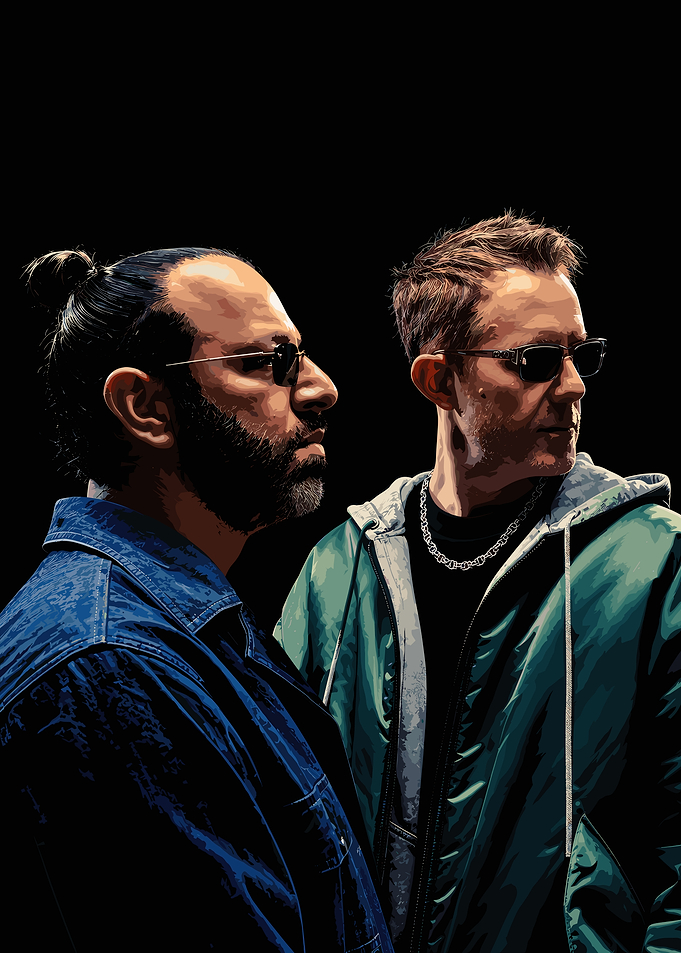 Daft Punk Duo Portrait