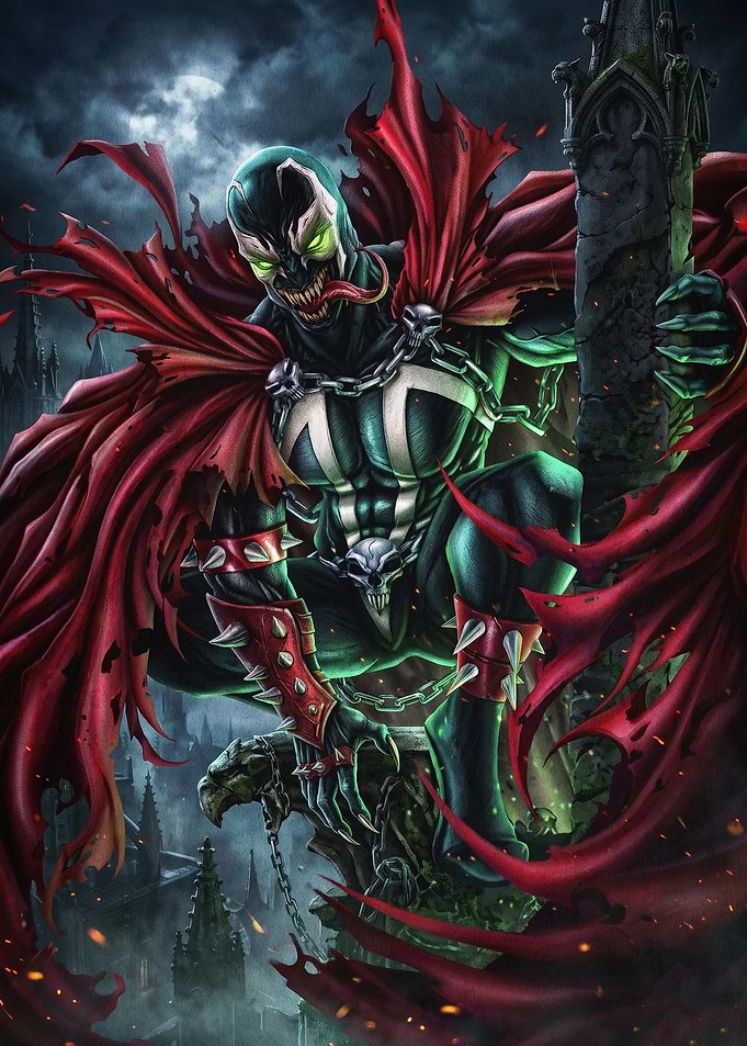 Dark Hero Fantasy Comic Art Poster