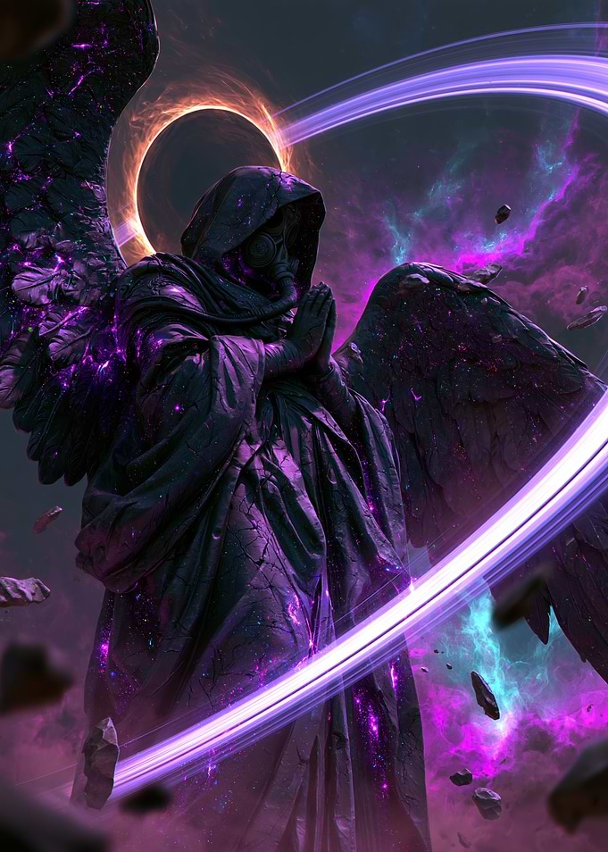 Cosmic Angel in Gas Mask