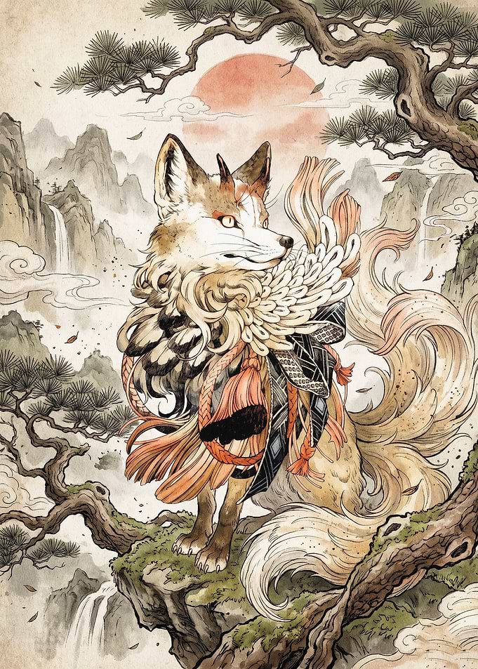 Fox Kitsune Japanese Fantasy Art