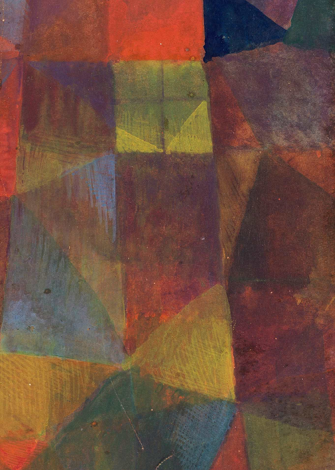 Abstract Geometric Color Field Painting