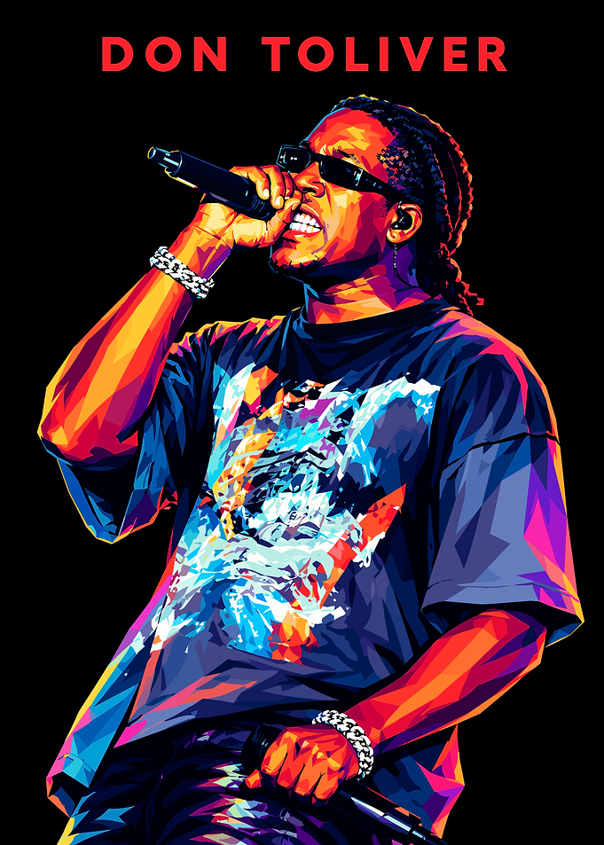 Don Toliver Low Poly Art Poster