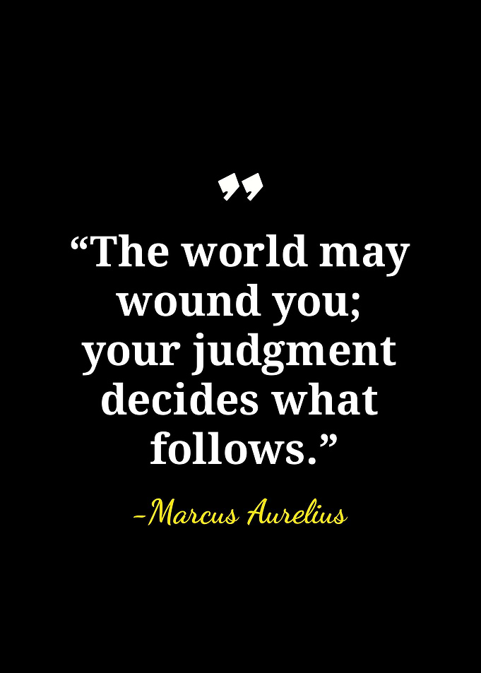 Marcus Aurelius Stoic Quote Poster