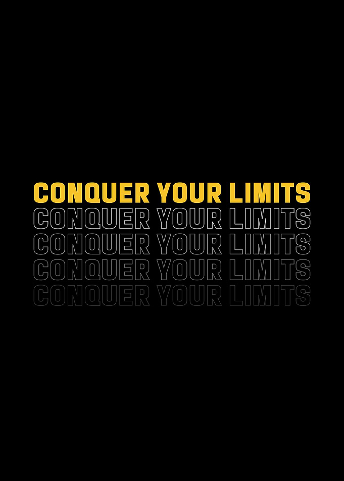 Conquer Your Limits Motivational Poster
