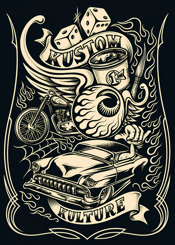 Kustom Kulture Hot Rod Art