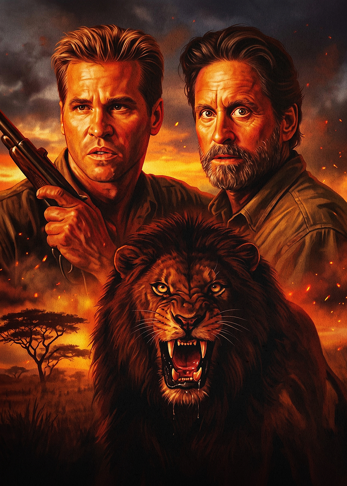 Ghost and Darkness Movie Art Poster