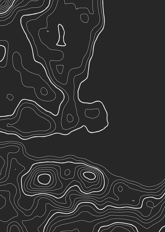 Minimalist Topographical Map Contour Lines