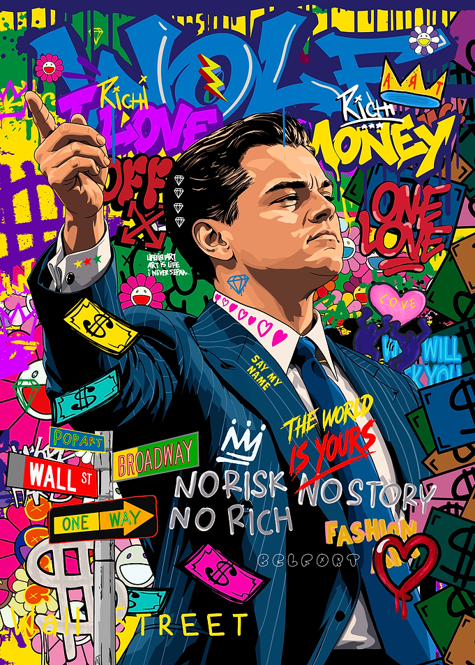 The Wolf of Wall Street Pop Art