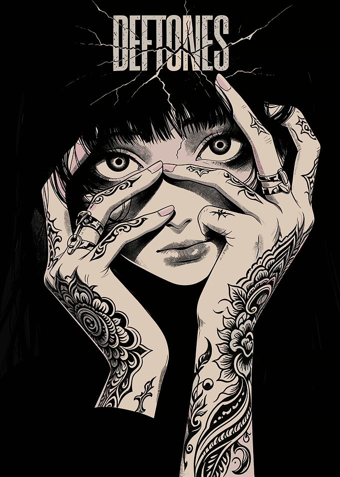 Deftones Tattooed Girl Graphic Art