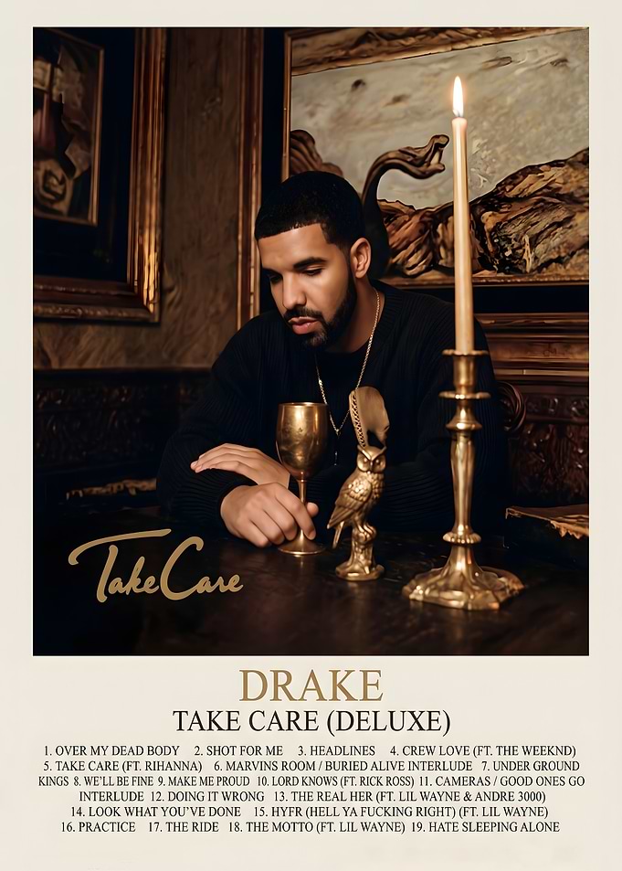 Drake Take Care Album Poster