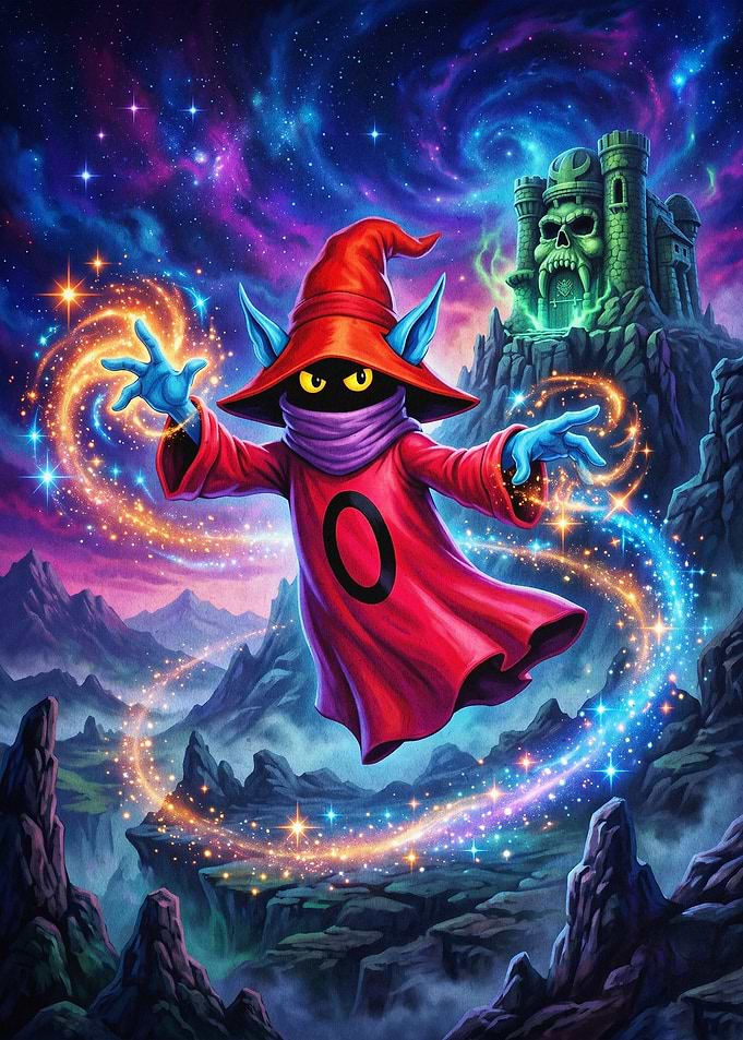 Cosmic Wizard Magic Fantasy Art
