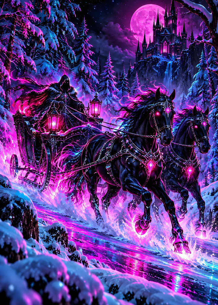 Black Horses Midnight Sleigh Ride