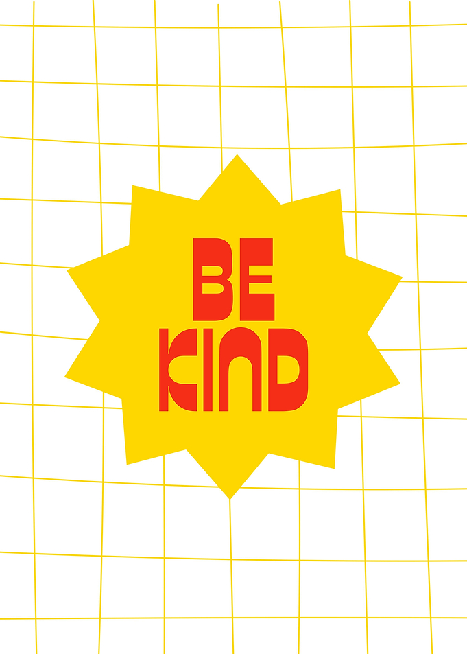 Be Kind Inspirational Sun Poster